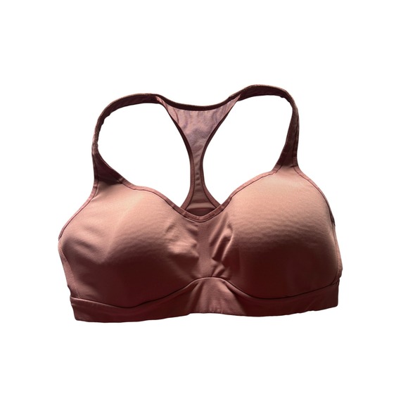 Lululemon Other - Lululemon Racerback Sports Bra Mauve Pink Size 10 Molded Cups Mesh Panel